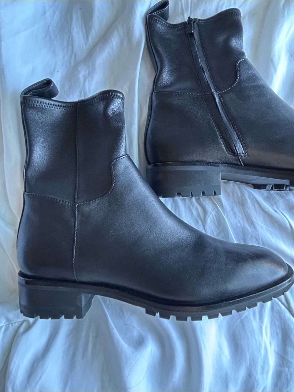 Loeffler Randall Black Leather Ankle Boots - Picture 3 of 7